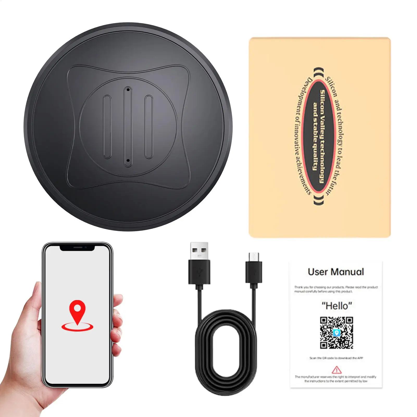 Tracker Device For Vehicles Anti-Theft Real Time Wireless Rechargeable Car Gps Tracker For Pet Activity For Auto Dog Cat Kids