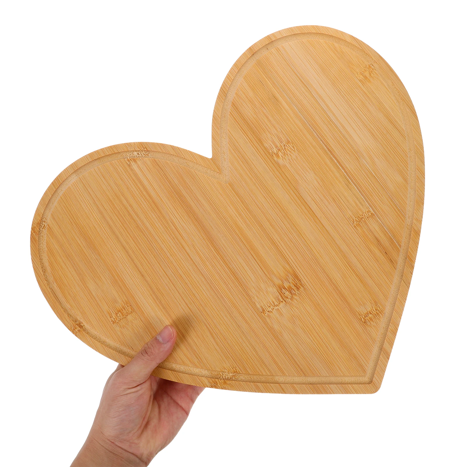 

3pcs Shaped Bamboo Cutting Board Cheese Heart-Shaped Bamboo Pan Platter Kitchen Tool Easy Clean Dinner Food Serving