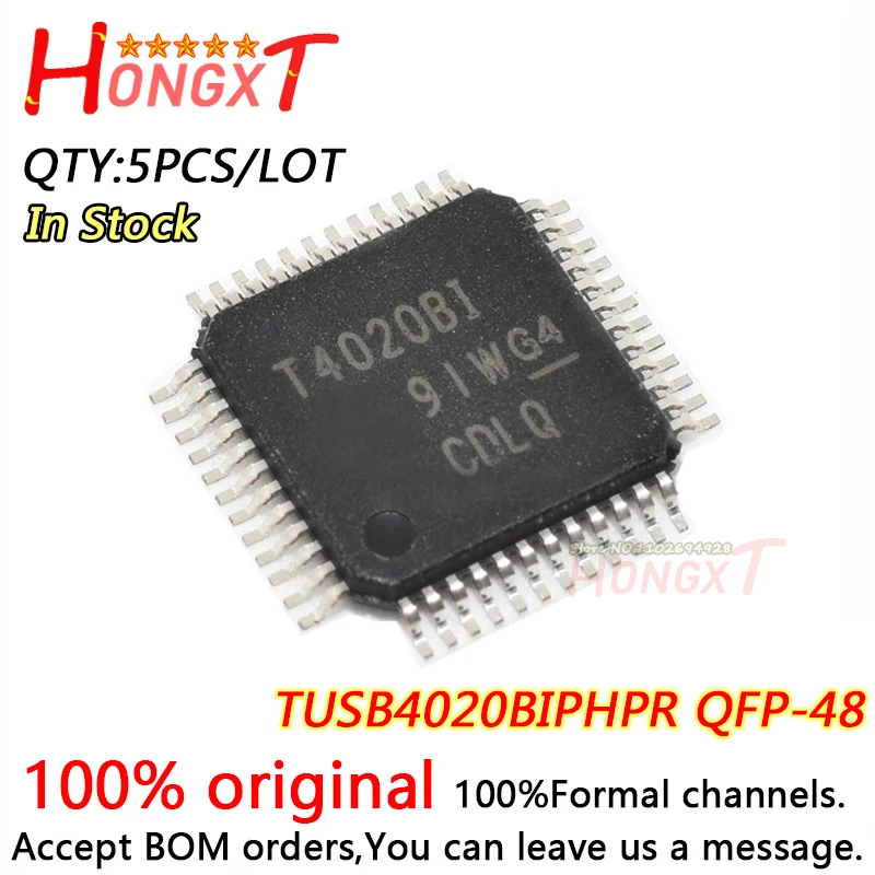 

5PCS 100% New TUSB4020BIPHPR T4020BI QFP-48 Chipset.