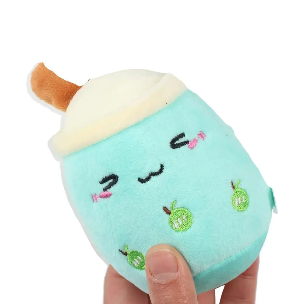 Porte-clés en peluche Bubble Tea, jouet en forme de fruit, thé au lait, Boba, dessin animé