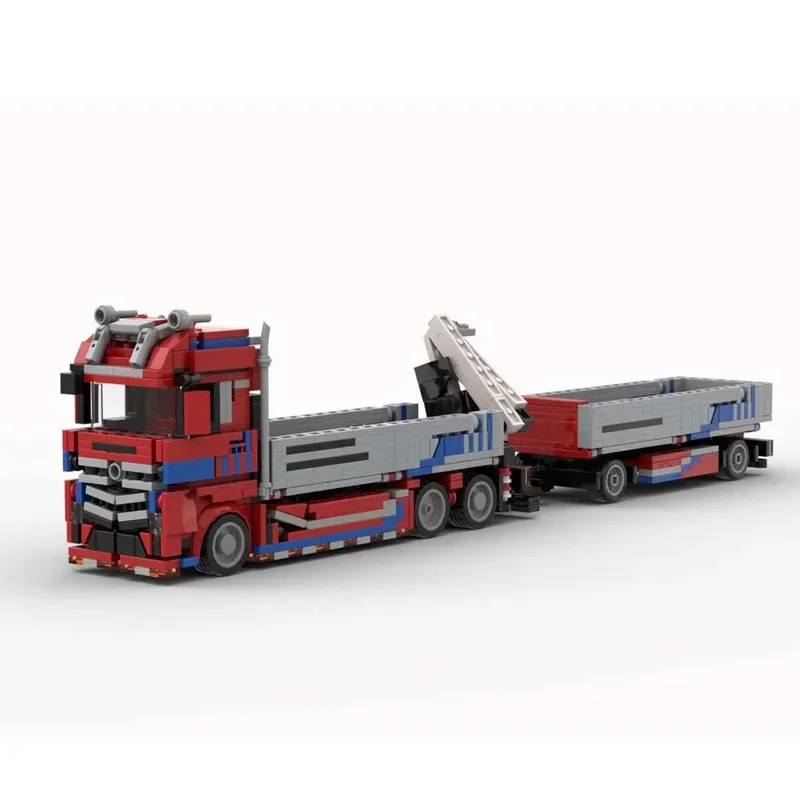 

New Building Blocks MOC-167017 City Crane Rear Trailer Construction Model Ornament 920PCS Children Birthday Gifts Christmas Toys