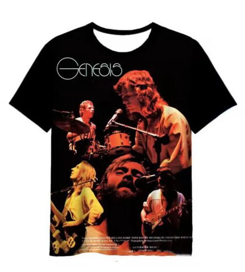 

New Fashion Men/Women Genesis Band 3D Print Short Sleeve T-Shirt Fashion T Shirt Sport Hip Hop Summer Tops TX97