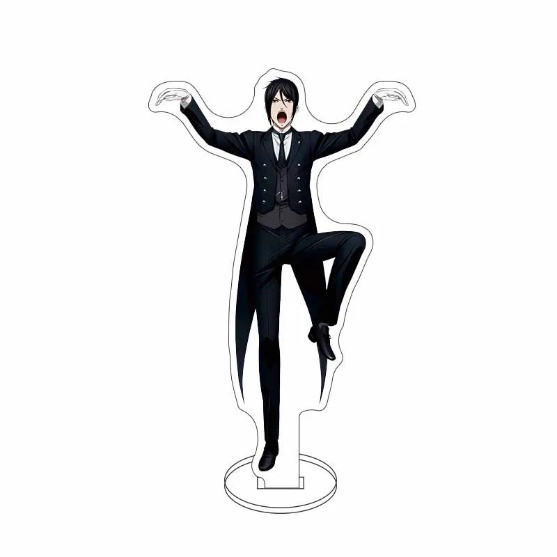 15cm Anime Black Butler Ceil Acrylic Stand Sebastian Action Figure Undertaker Statue Cloud Desk Ornaments Collectible Toys Gifts