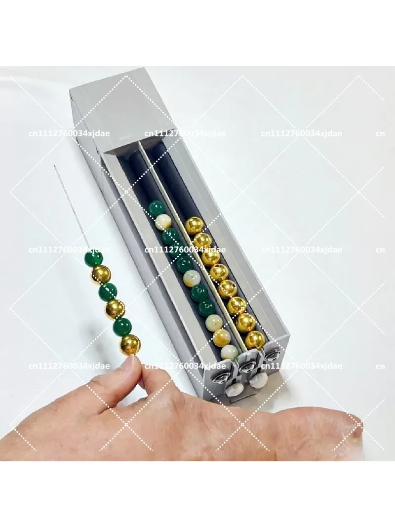 Bead Threading Machine Multifunctional Adjustable Speed Multi-Channel for Jewelry Making