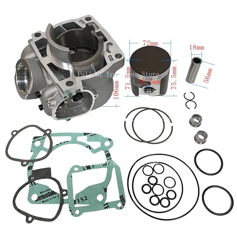 

557301380000 Motorcycle Cylinder Suitable for KTM300 XCW300 EXC300 Cylinder Set Piston 08-16