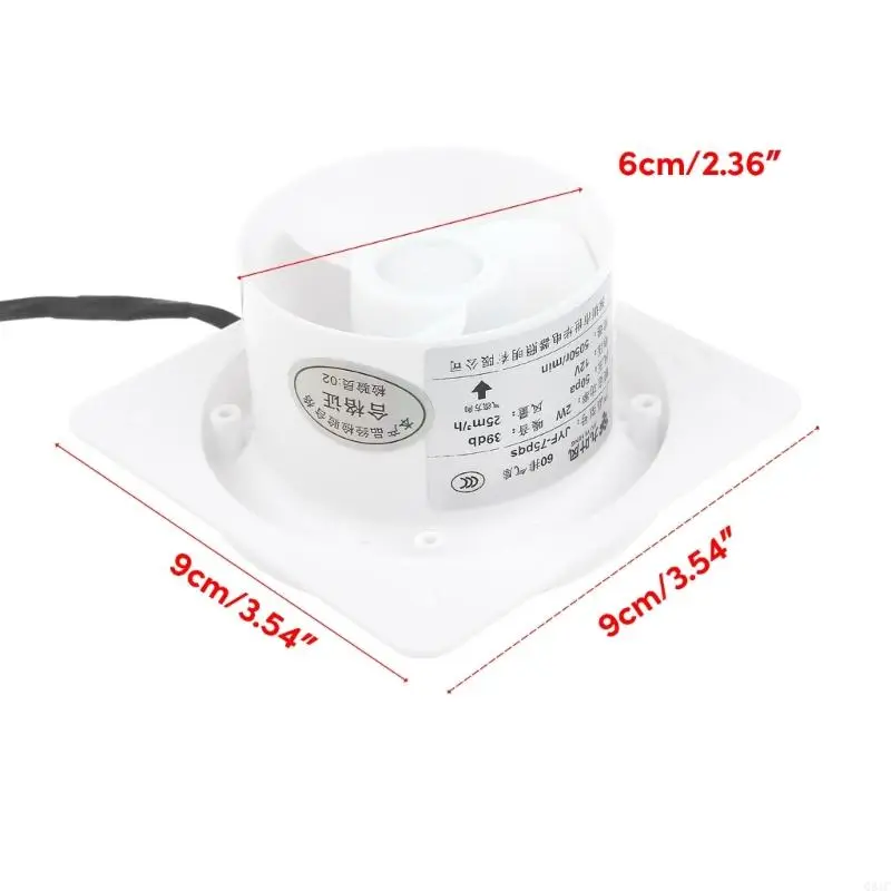 Q81C Trích xuất Quạt quạt thấp ống dẫn không khí thổi khí quạt nhà bếp phòng tắm thông gió ống thông hơi cửa sổ quạt thông gió