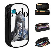 Ado Japan Anime Singer Pencil Case Pencilcases Pen Holder for Student Big Capacity Bags School Supplies Zipper Stationery