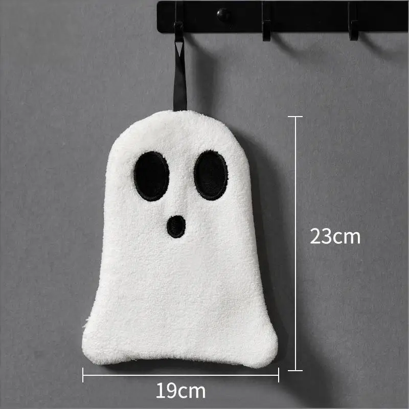 1pcs Halloween Hand Towels, Cute Bathroom Hanging Soft Absorbent Towels Suitable For Home, Kitchen, Tea Towel, Halloween Gift