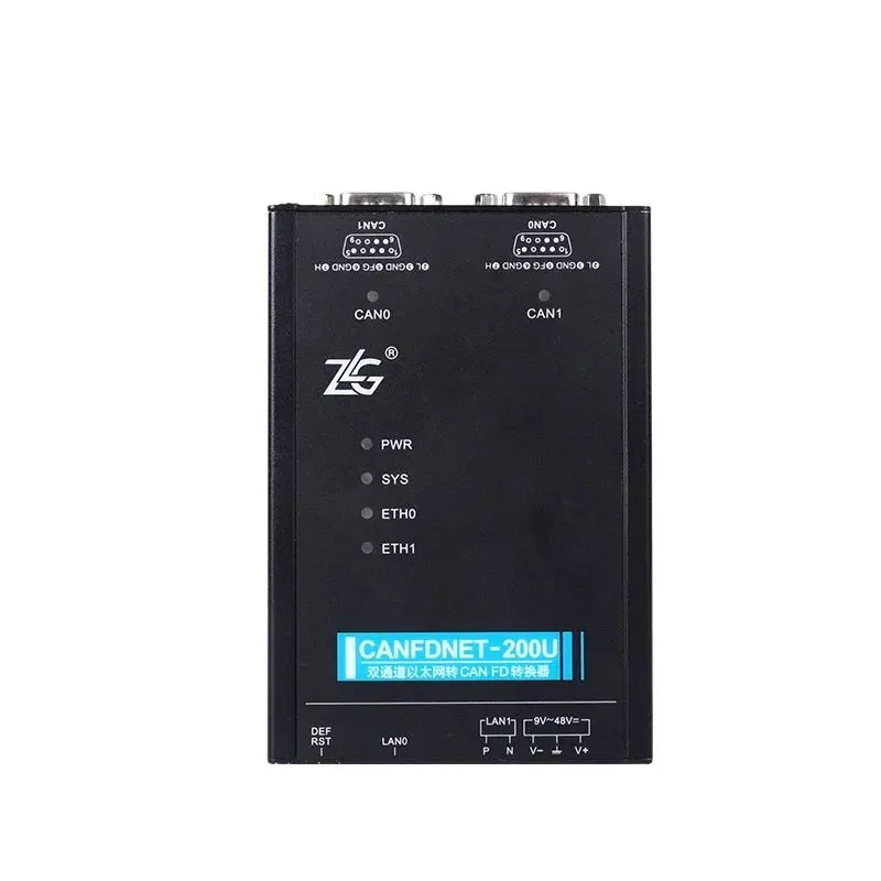 ZLG Car Ethernet to CANFD Bus Analyzer High-performance Industrial RJ45 to CAN FD Data Converter CANFDNET Series