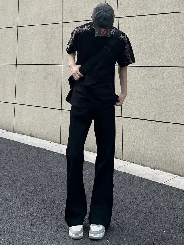 

Мужские джинсы Cleanfit Bla, прямой крой, в стиле High Street, слегка облегающие, со средней посадкой, повседневная молодежная мода