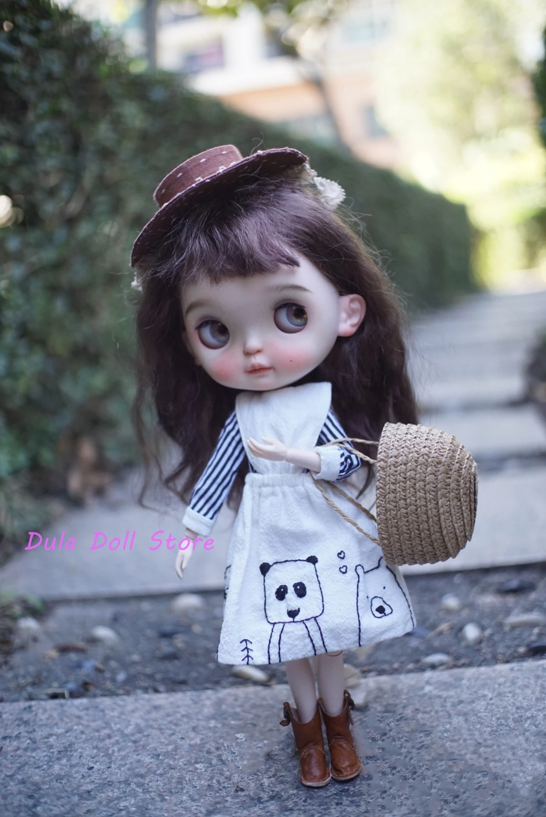 Dula Doll Clothes animal embroidery dress Blythe ob24 ob22 Azone Licca ICY JerryB Bjd Doll Accessories