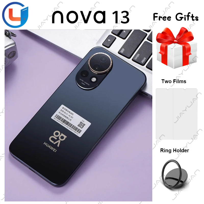 Original Huawei Nova 13 5G Mobile Phone 6.7 Inches OLED 120Hz Screen Kirin 8000 HarmonyOS 4.2 Battery 5000mAh AI Smartphone