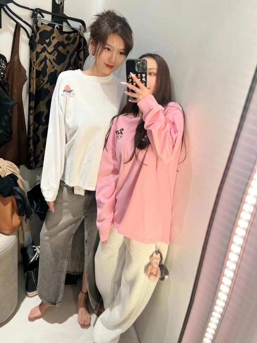 

Limited Edition Dragon Year Collaborative round Ne Long Sve Printed T-irt New Autumn Winter Women's Faion Cotton Cre...