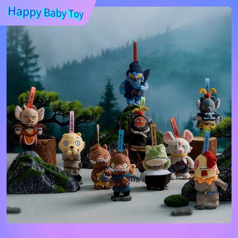 

100%Genuine Youyou Langlang Mountain Little Monster Plush Pendant Blind Box Cute Animal Dolls Toys Backpack Keychain Gifts