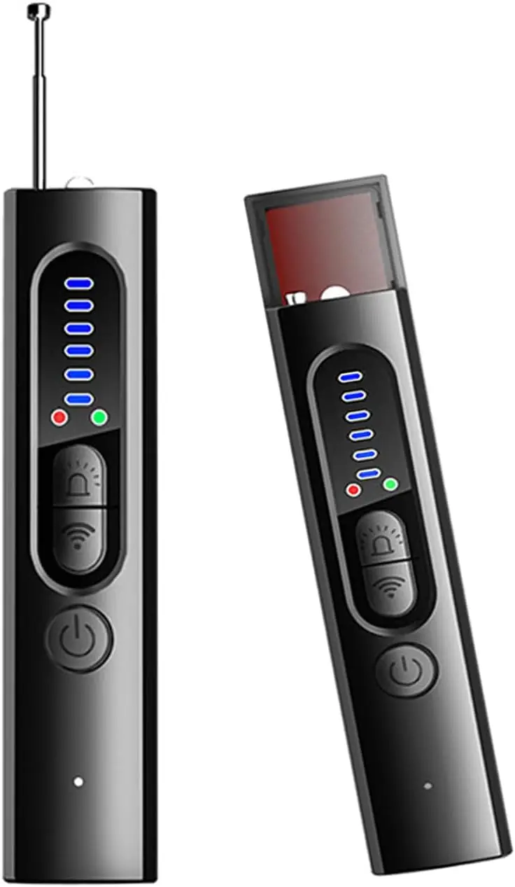 

Hidden Camera Detector RF Bug Scanner with 5 Sensitivity Levels & 25-Hour Battery for Office, Travel