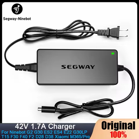 Original 42V 1.7A Segway Charger For Ninebot G2 G30 ES2 ES4 E22 G30LP T15 F30 F40 F2 D28 D38 For Xiaomi M365/Pro 70W Charger