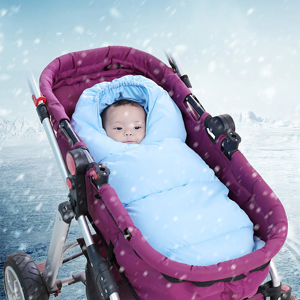 0-24M new born Baby Sleeping Bag Stroller Winter Windproof Thick Sleep sacks For Infant wheelchair envelopes Cocoon For Newborns