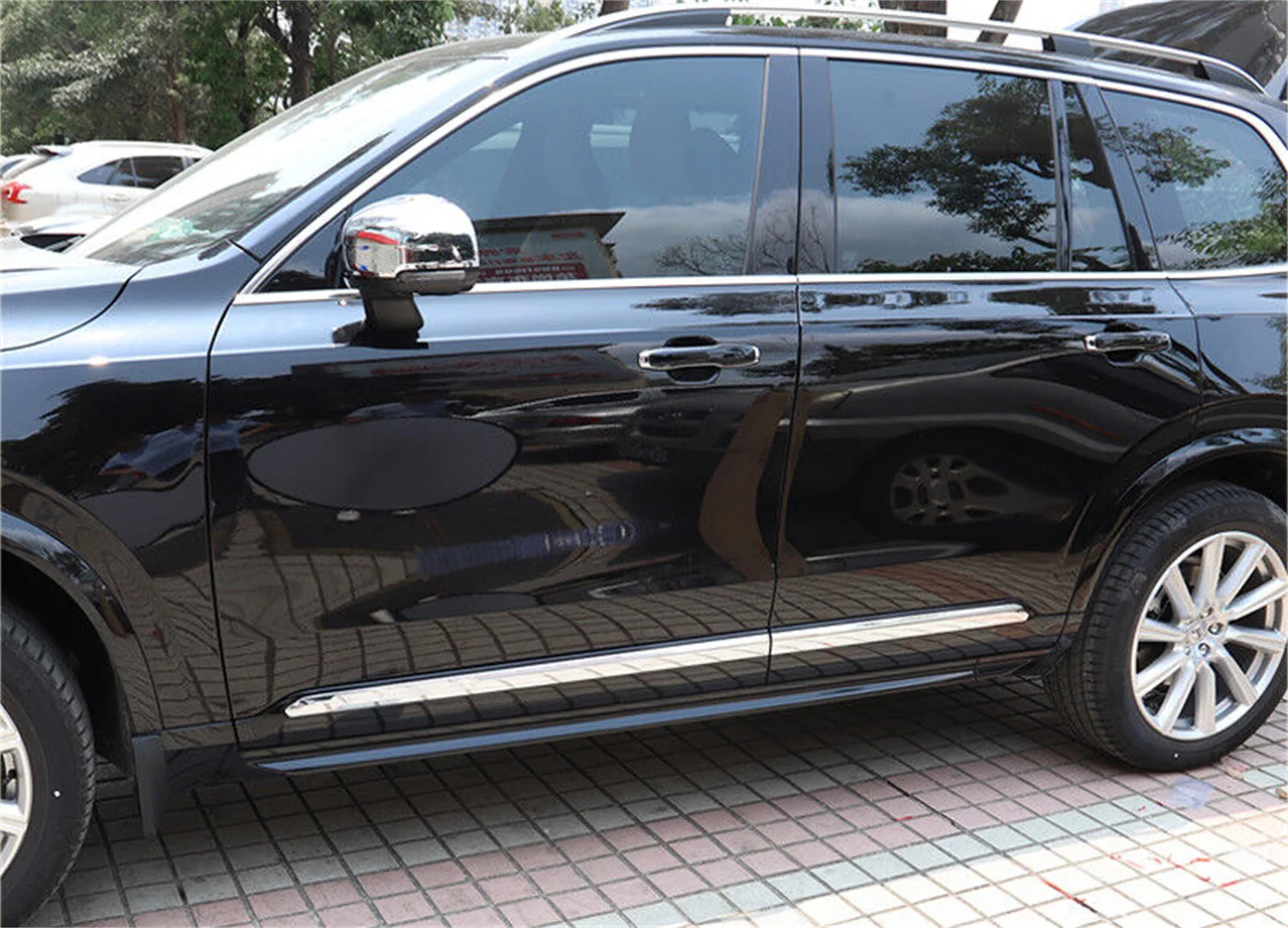 for Volvo XC90 2015-2020 Chrome Side Door Body Molding Strip Trim Exterior ABS Car Accessories 4pcs