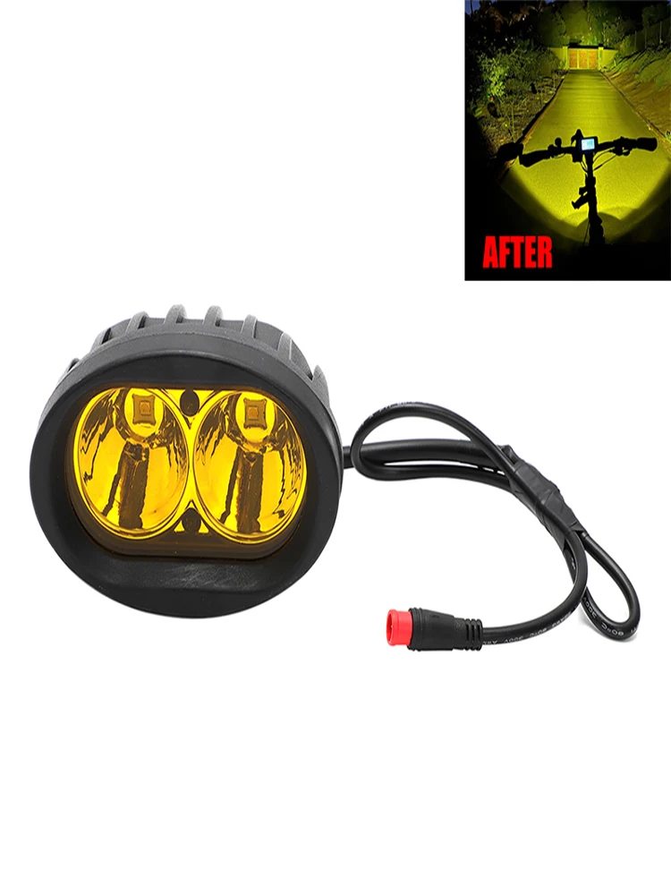 AliExpress NONE Off Road Vehicle Bike Lights E-bike Upgrade High Output LED Head Light Fit Rad Power Bikes Mini Rover Expand Runner Plug & Play