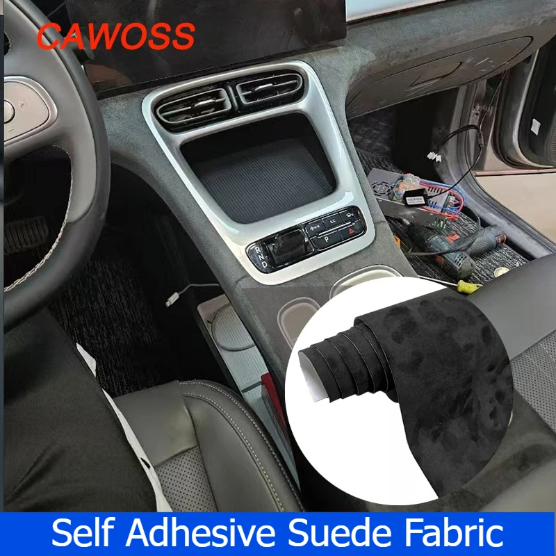 

20/30/40/50x149cm Multi Colors Self Adhesive Suede Car Fabric Spandex Velvet Cloth for Cars Interior Door Decor Sticker Fabrics