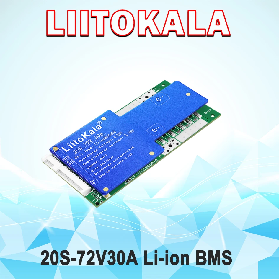 LiitoKala 20S-72V30A Li-Ion Battery Protection Plate