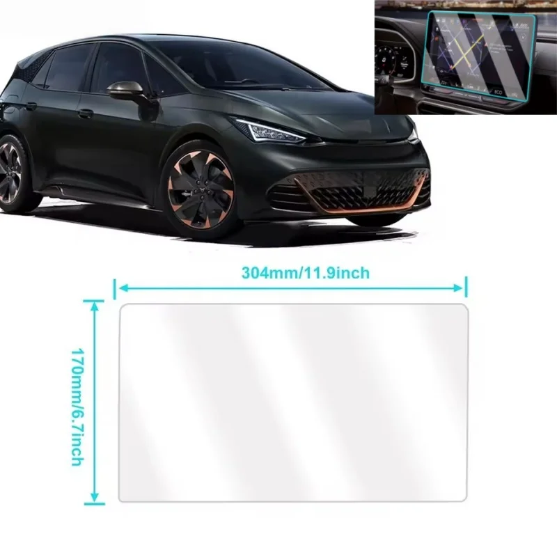 For SEAT Cupra Born Cupra Leon MK4 Formentor 2025-2026 Tempered Glass GPS Navigation And Instrument Screen Interior Accessories