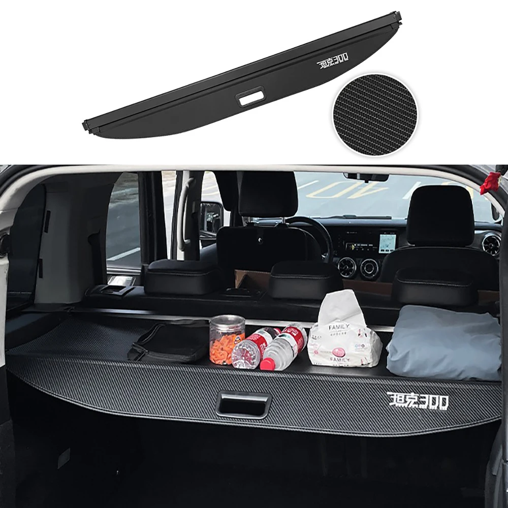

Car Tailbox Storage Partition Baffle Trunk Cover Curtain Board Partition For Tank 300 2022-2026 Curtain Decoration Accessories