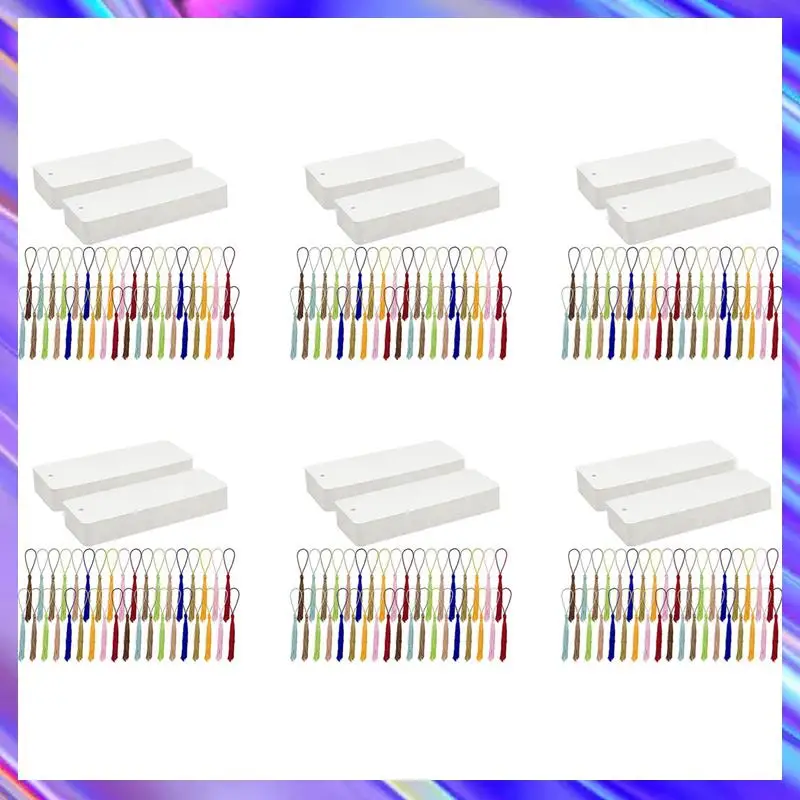 

Set Of 600 Blank Bookmarks With Colorful Tassels Crafting Material Pack Handmade Paper Bookmarks For DIY And Gift Tags