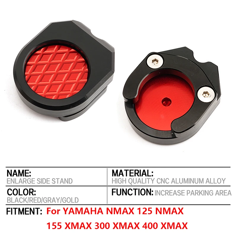 Brand-new high quality For YAMAHA NMAX125 N-MAX155 Nmax Motorcycle Centre Mount Foot Stand Center stand Extension Enlarger Pad