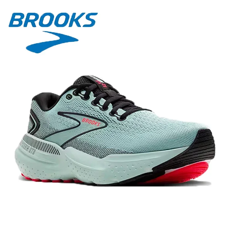 

Brooks Glycerol 21 Blue and Red Honeycomb Cushioning Training Shoes Hybrid Foam Technology Lightweight Fitness Shoes