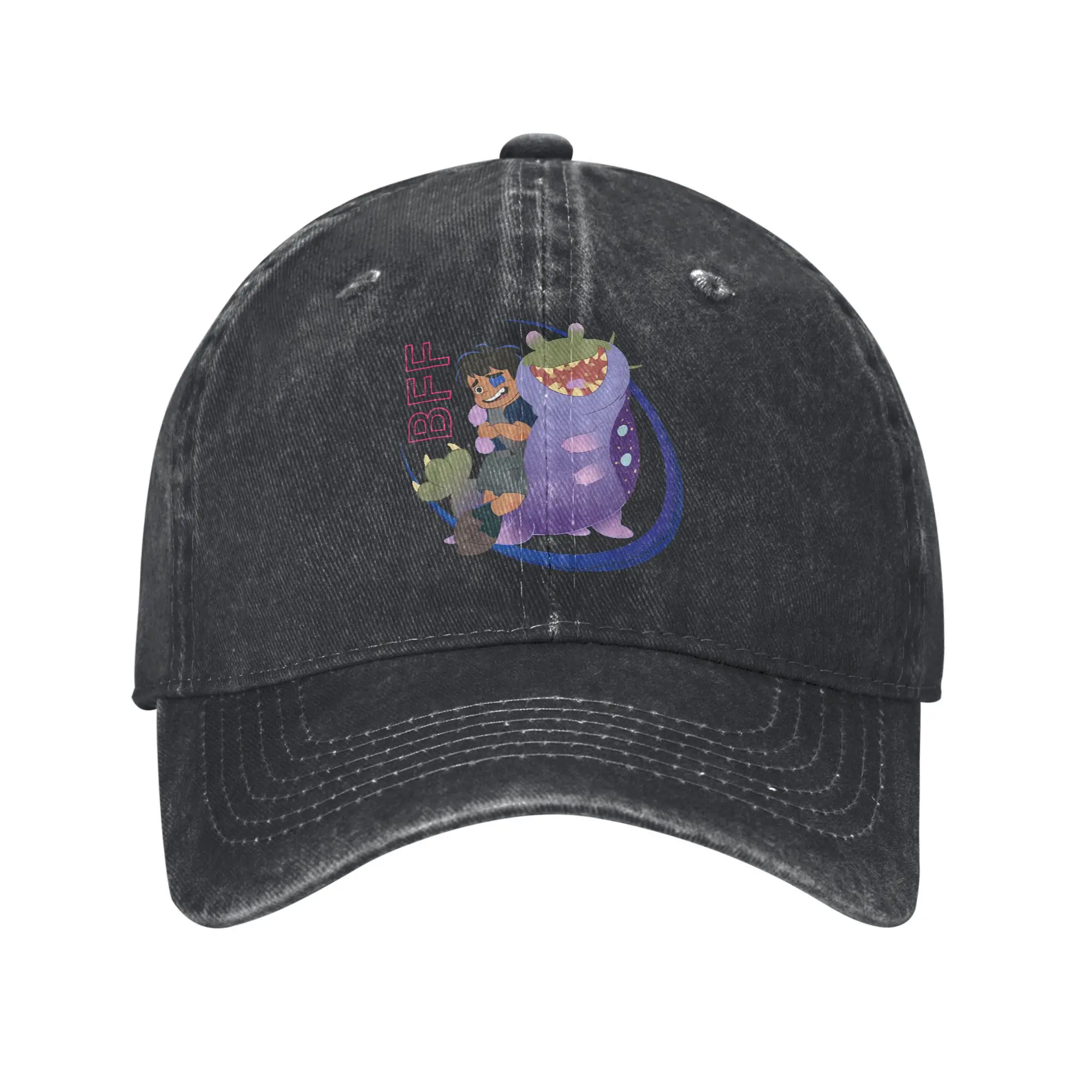 

Бейсбольные кепки Elio & Glordon BFF Buddies Shot, потертая шляпа Snapback с героями мультфильмов, уличная всесезонная регулируемая шляпа для путешествий