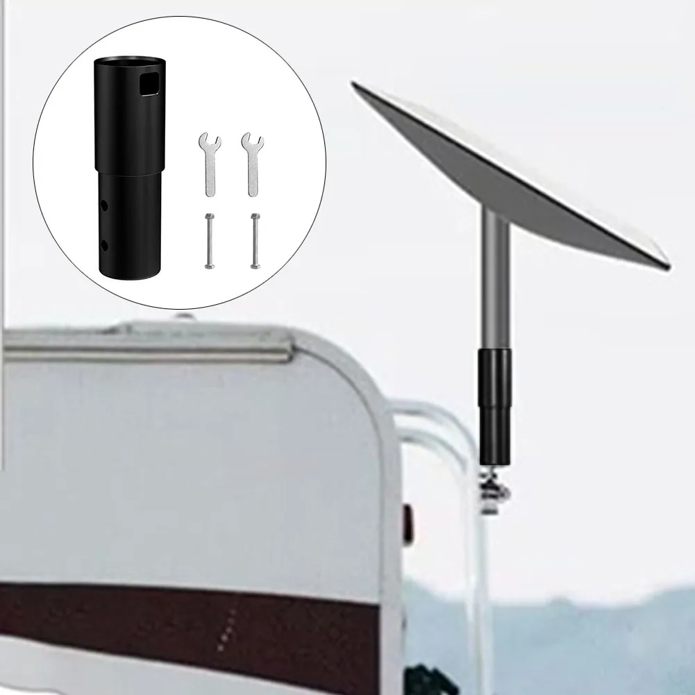Adattatore per tubo Kit di montaggio in lega di alluminio Installazione satellitare esterna Installazione semplice Costruzione in alluminio resistente
