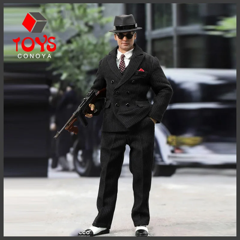 DID XT80008 1/12 Chicago Gangster John Action Figure Model 6'' Palm Hero Series Male Soldier Figure Doll Full Sst Toy