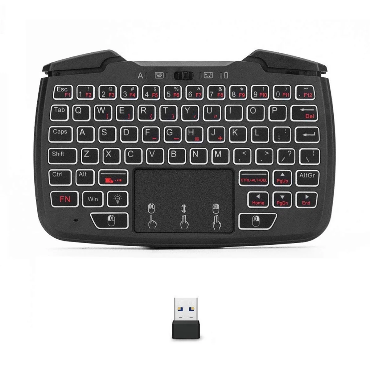 RK707 2.4GHz Wireless Game Controller Keyboard Mouse Combo Turbo Function for PC/Raspberry Pi2/Android TV /TV