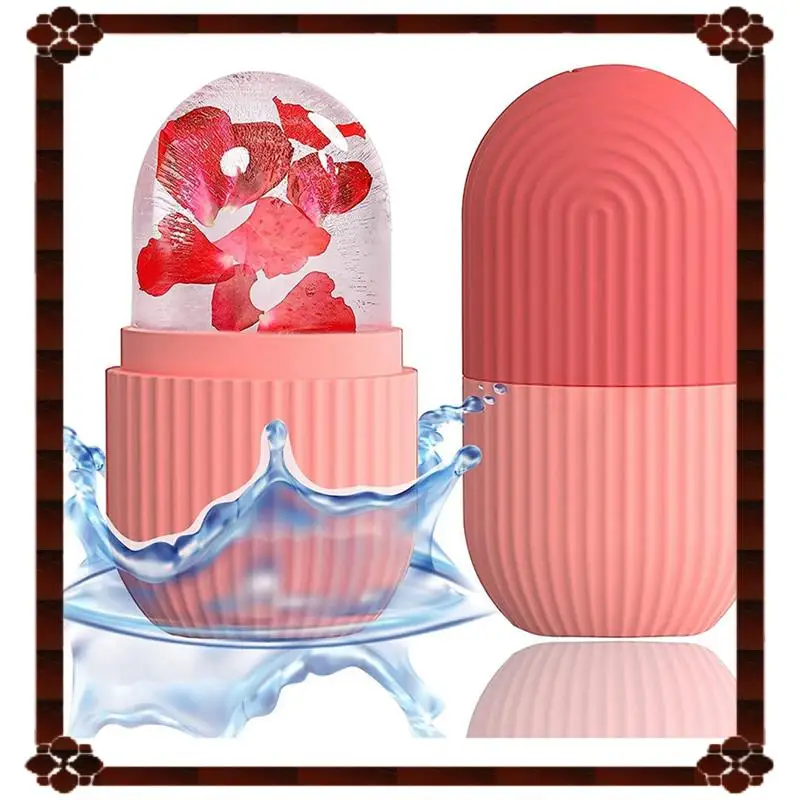 24時間配達 2X アイスフェイスローラーマッサージャー、顔、目、首用アイスキューブローラー、自然にコンディショニングとスキンケア、A