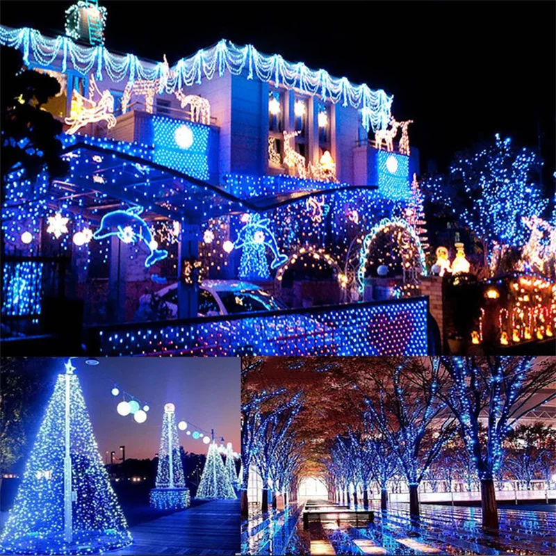 5/7/12/22M LED Solar String Light Garland Fairy Lights Colorful Solar Lamp Waterproof Christmas Outdoor Lighting for Garden