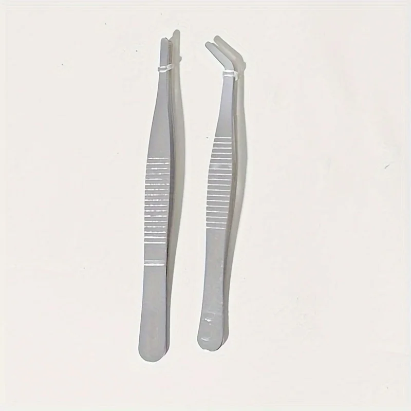 2pcs Precision Stainless Steel Tweezers for Crafts, Artwork, And Lab Work - Durable And Reliable