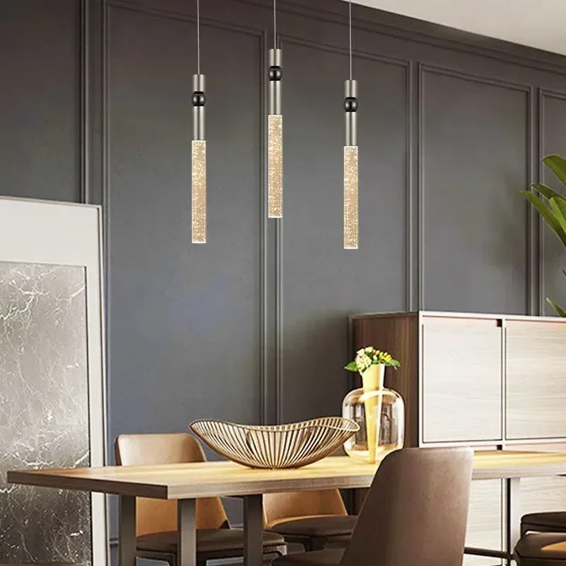 

Nordic Creative LED Crystal Chandelier Kitchen Living Room Bedroom Bedside Pendant Lamp Modern Indoor Lighting Home Decoration