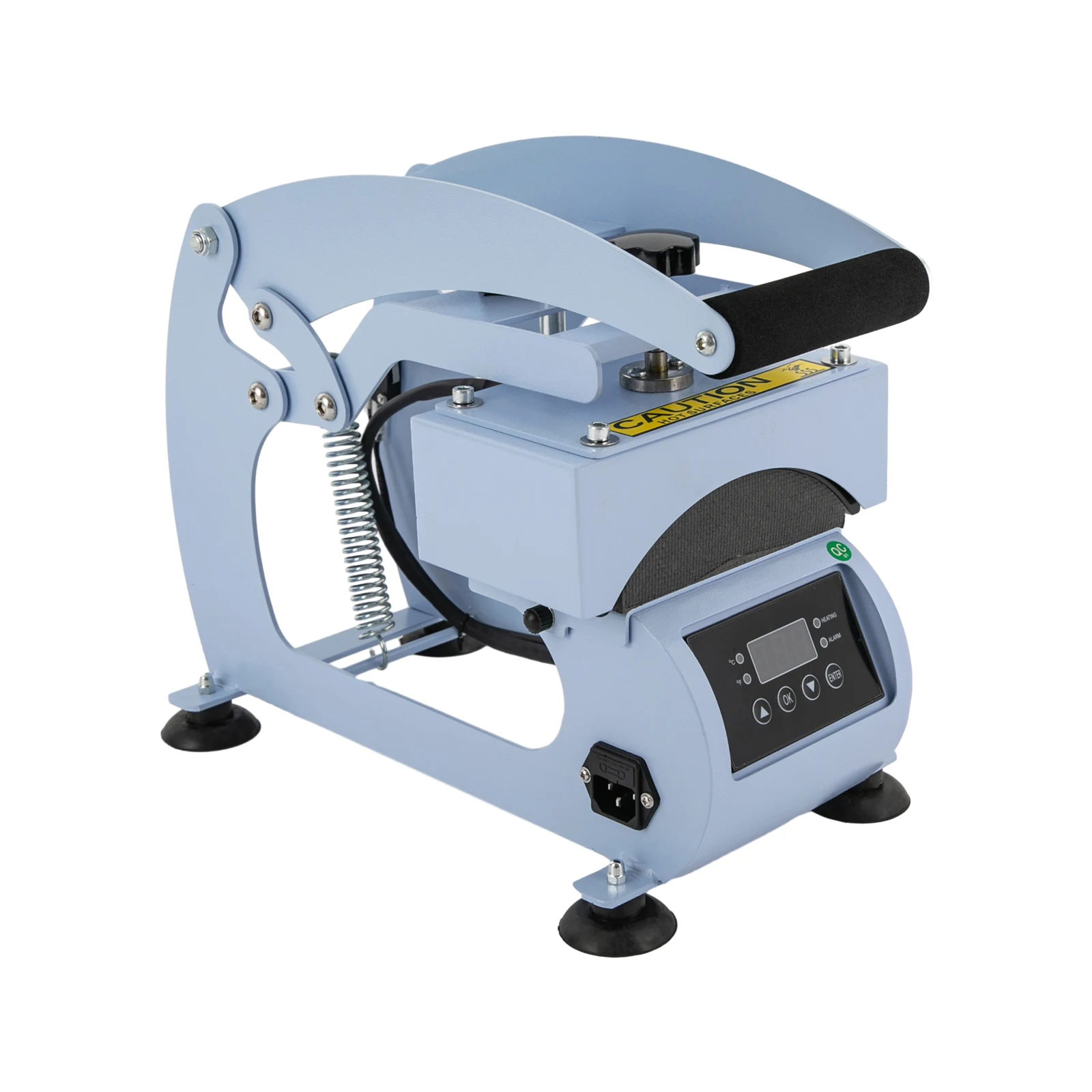 Hat Heat Press with Precise Digital Control, Adjustable Temperature (0-400ºF) and Time (0-999s), Two Hat Pads for Diverse