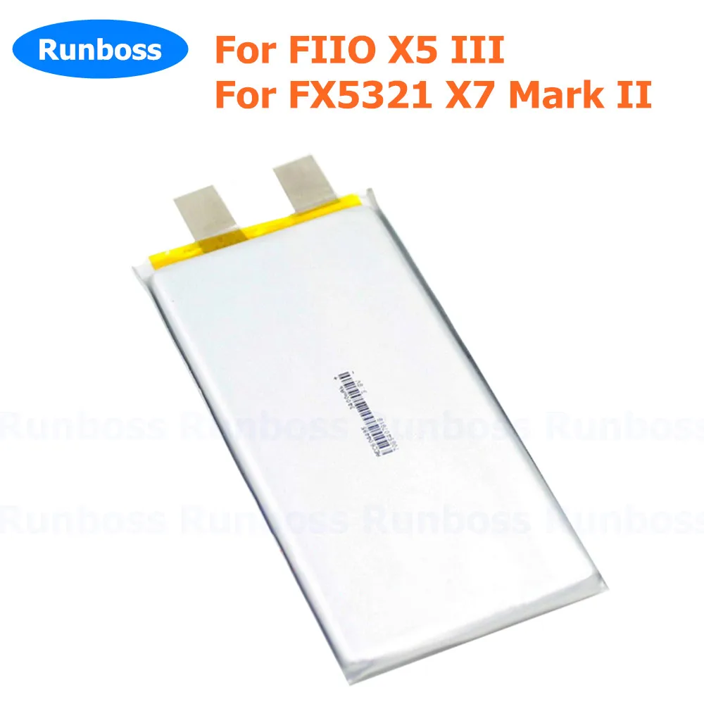 New 3.8V 3400mAh 604495 Battery For FIIO X5 III ,X5 3, FX5321 X7 Mark II Player Speaker Li-Polymer Replacement Battery