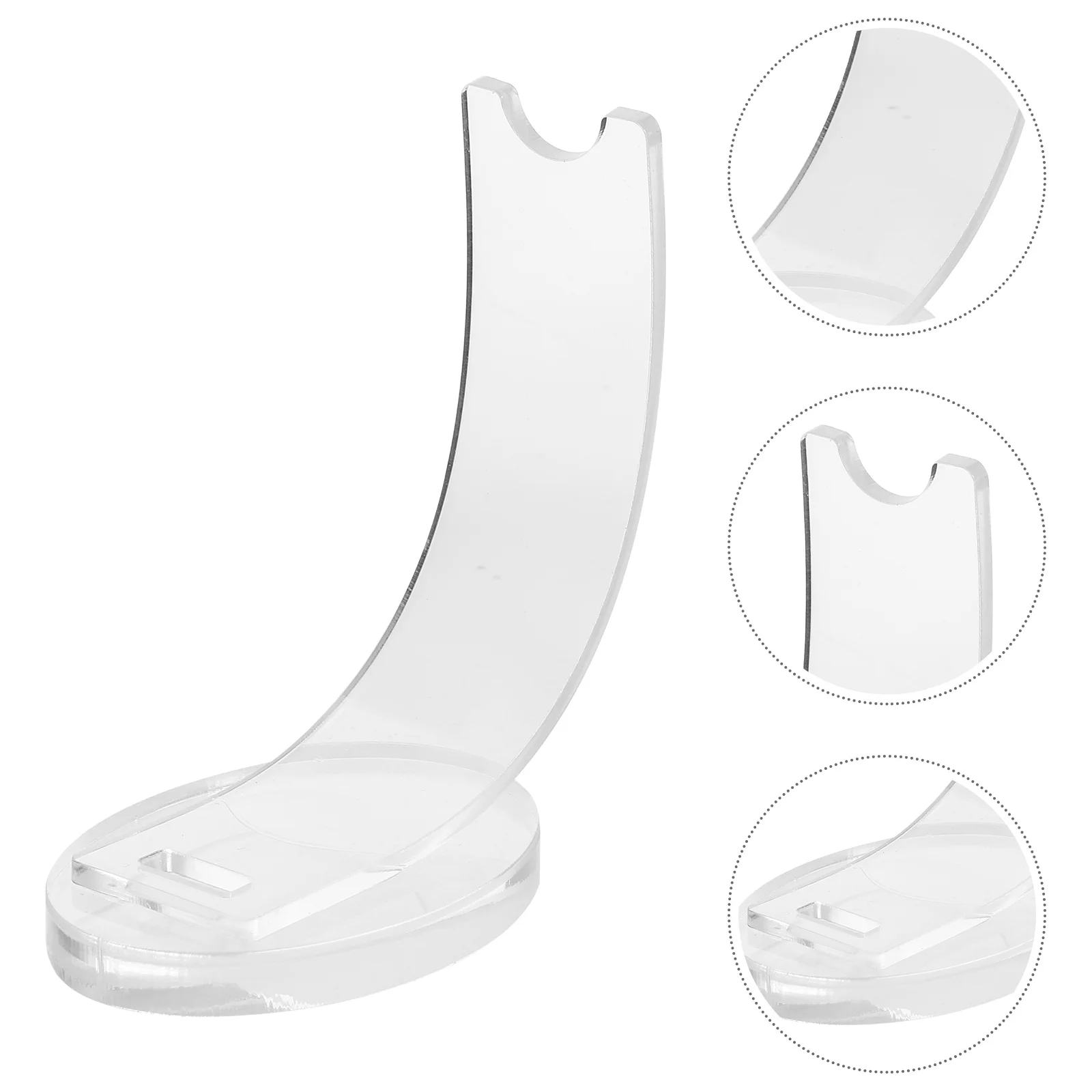 

2 Pcs Display Stand Pen Storage Wands Key Chain Makeup Brush Holder Acrylic Office Clear Organizer