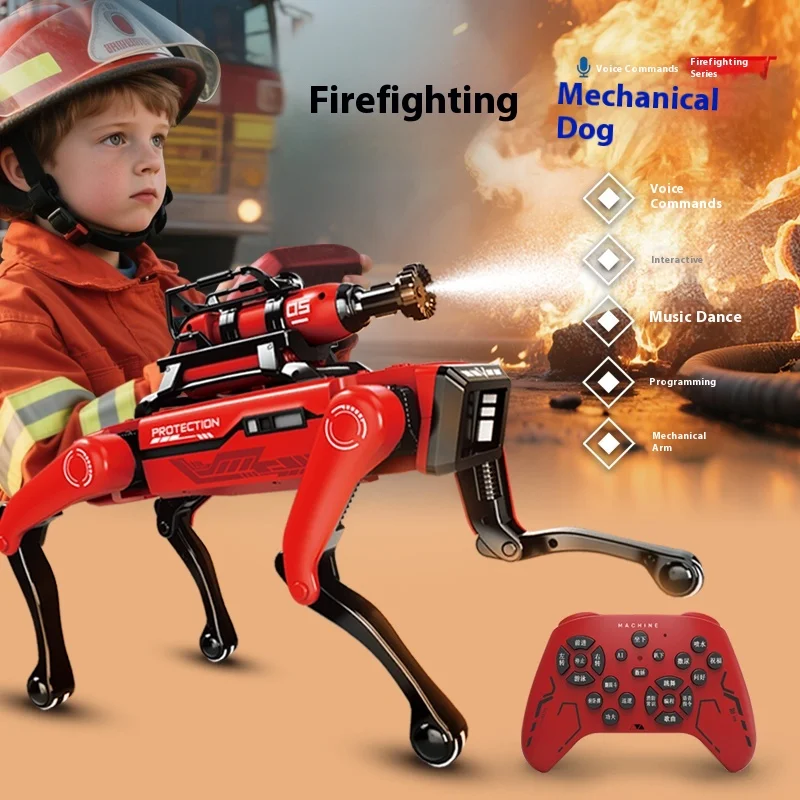 2025 nuevo juguete de control remoto AI robot perro programación inteligente juguetes de regalo de cumpleaños para niños