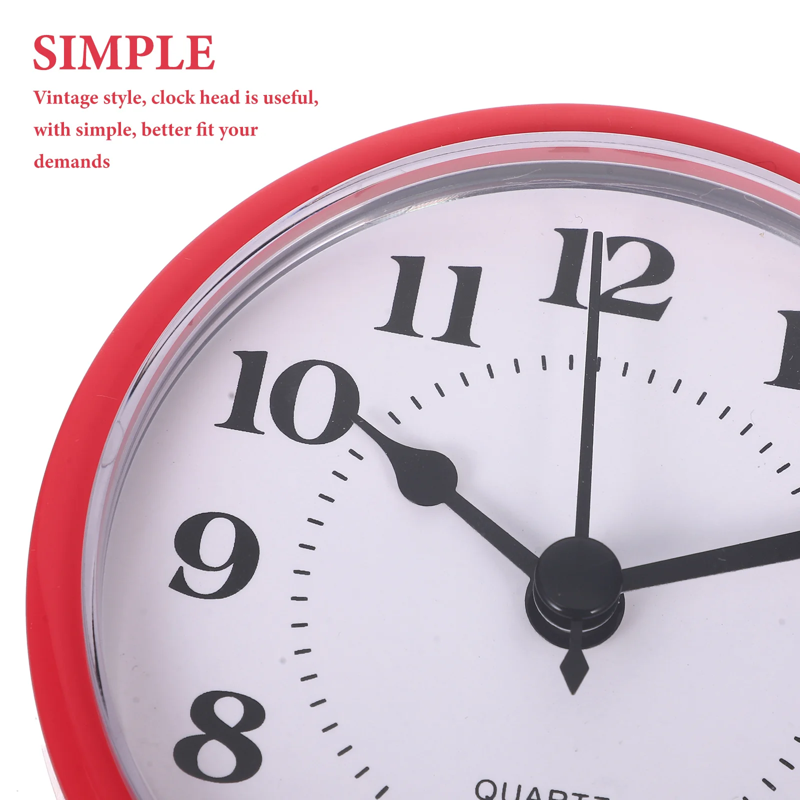 

HOLIDYOYO Vintage Round Quartz Clock Face Mini Bell Insert for Craft Projects Home Decor Wall Clock Making Kit