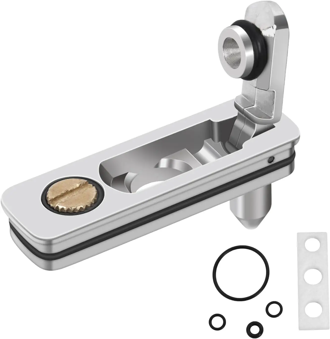 

Премиальная металлическая прокладка-уплотнитель для зажигалок с хлопковым войлочным диском и слотом для кремня, комплект для ремонта зажигалок от испарения топлива