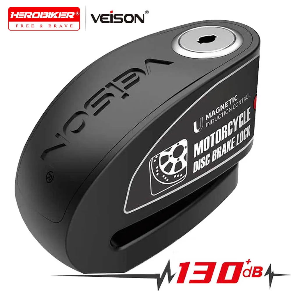 Scooter Wheel Disc Brake110dB Alarm Locks Motorcycle Bicycle Lock  Protection Padlock Waterproof Brakelock Aafety Anti-Theft