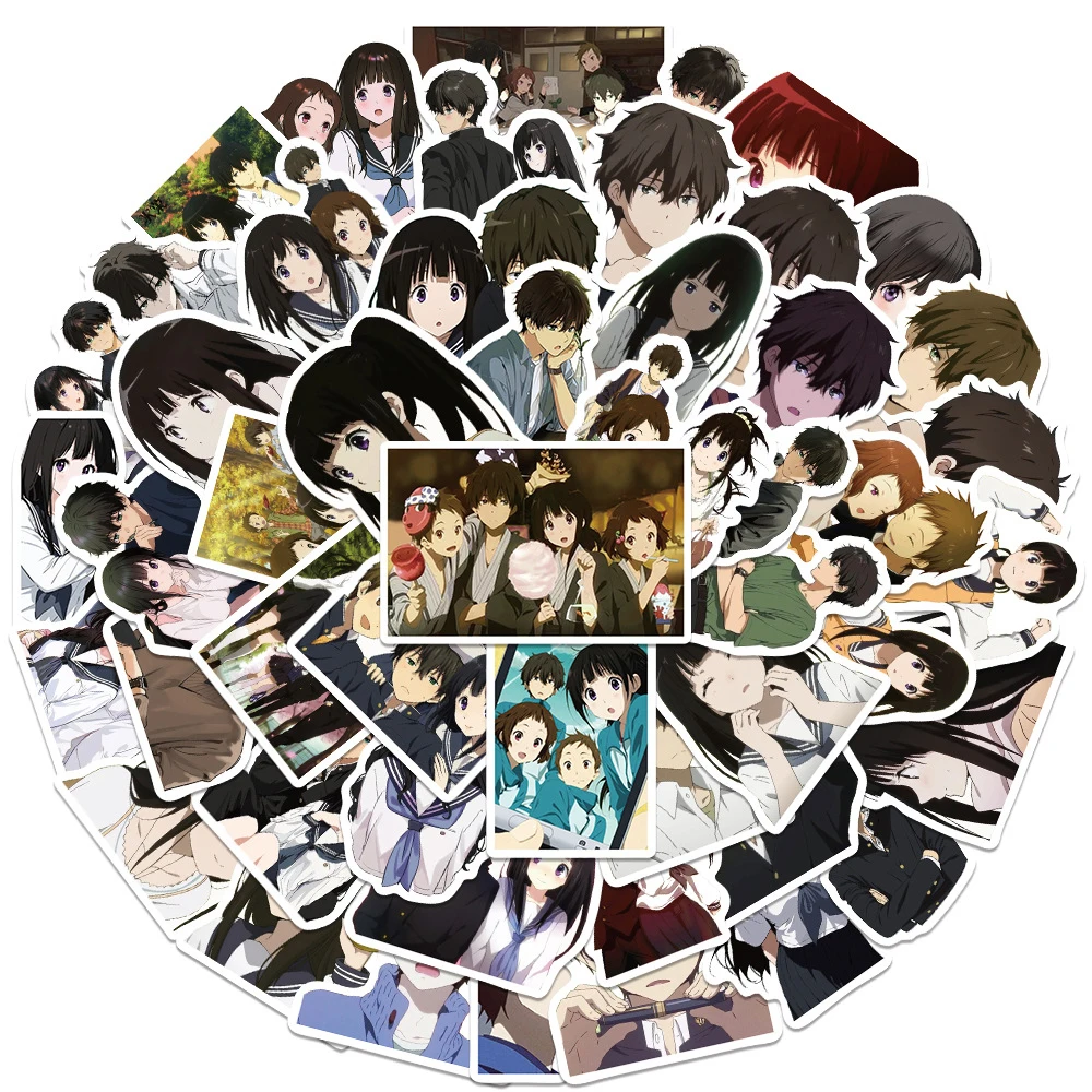 10/30/50pcs Hyouka Anime Stickers Oreki Houtarou Chitanda Sticker Aesthetics Laptop Notebook Phone Mayaka Fukube Satoshi Decal