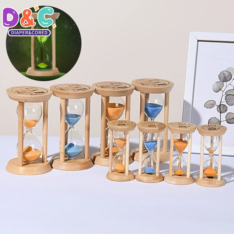 1/10 Minuten Holz Sanduhr Kreative Timer Sanduhr Sanduhr Küche Werkzeug Mini Desktop Dekoration Hause Ornament Kinder Geschenk