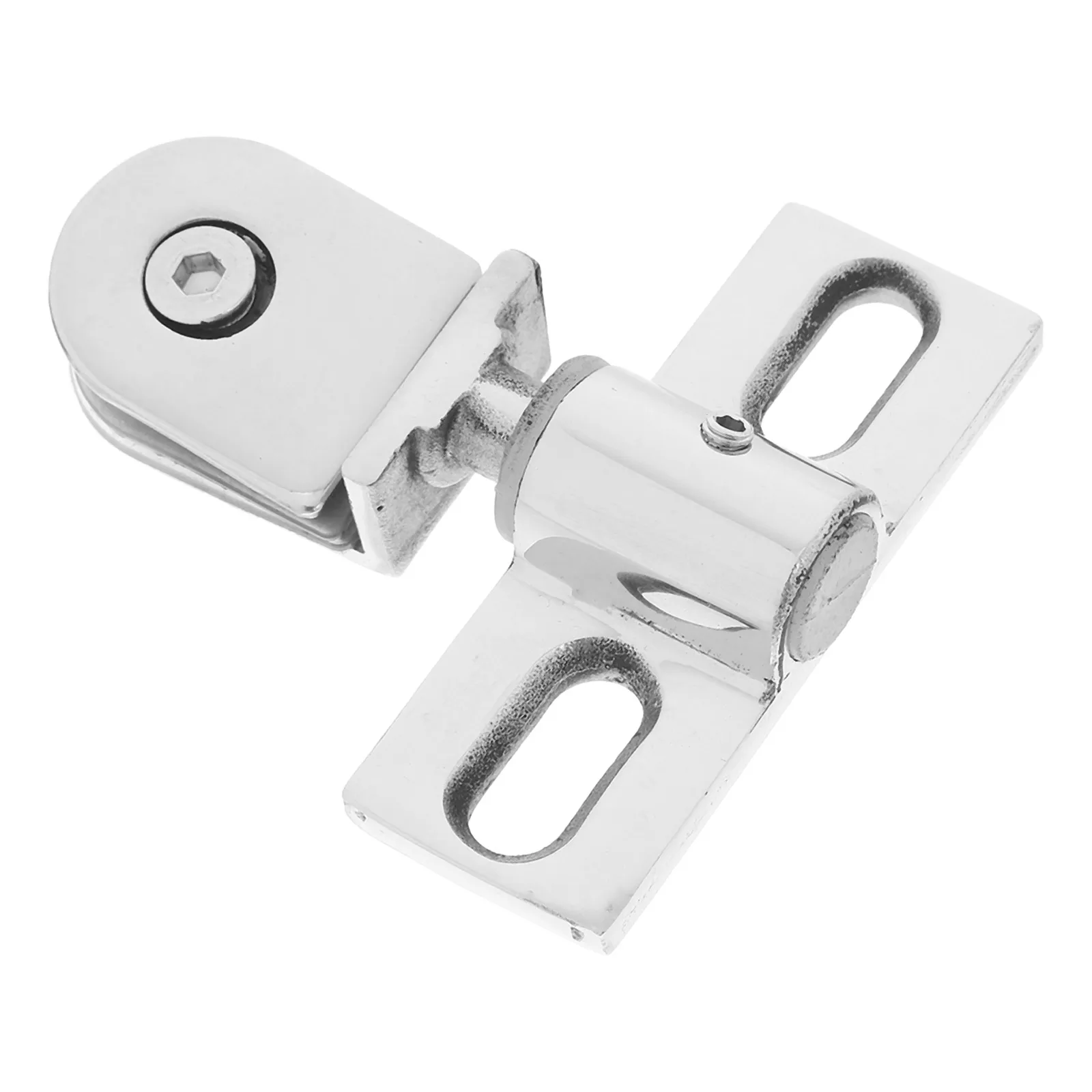 

Shower Door Pivot Hinge Accessories Glass Clamp Hinges Cupboard Insert Latches Hardware Cabinet Silver Clip