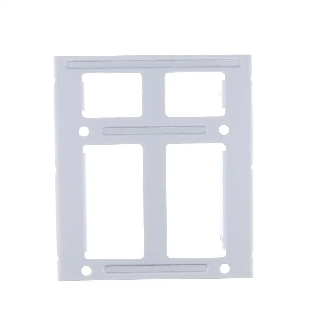 محول SSD مقاس 2.5 بوصة إلى 3.5 بوصة، حامل دعامة تثبيت SSD مزدوجة HDD - أبيض