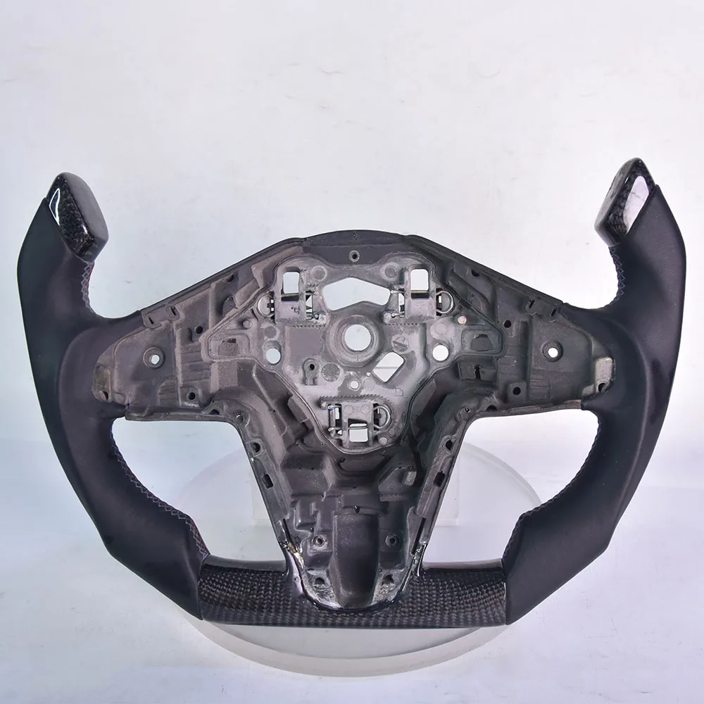 

Handcrafted Carbon Fiber Steering Wheel For BMW X1, Wrapped In Premium Genuine Leather